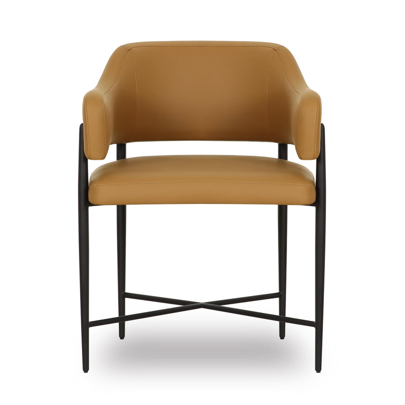Sezanne Tan Vegan Leather Dining Chair