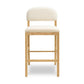 Calla Cream Performance Velvet Counter Stool