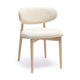 Zinea Cream Performance Textured Velvet Dining Chair