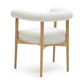 Spara White Vegan Leather Dining Chair