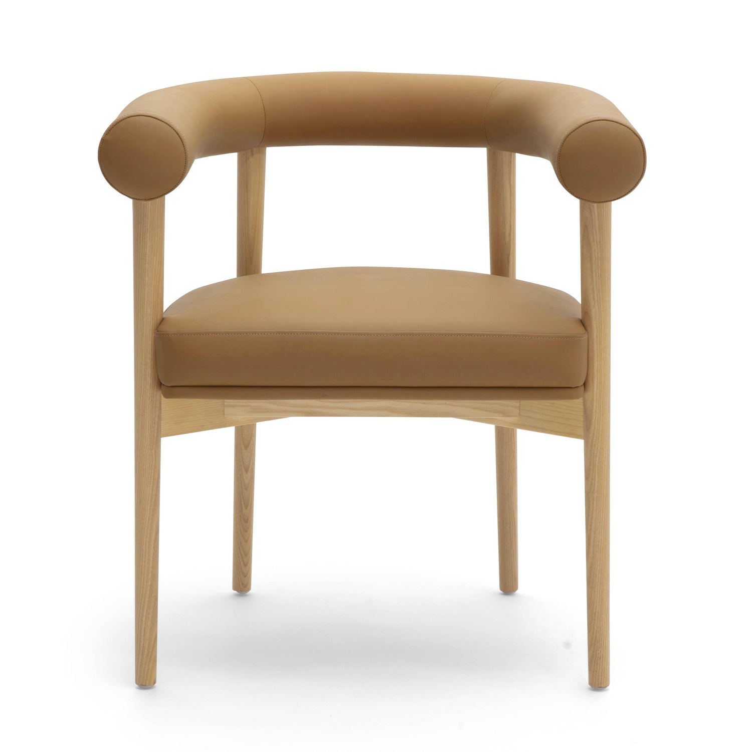Spara Cognac Vegan Leather Dining Chair