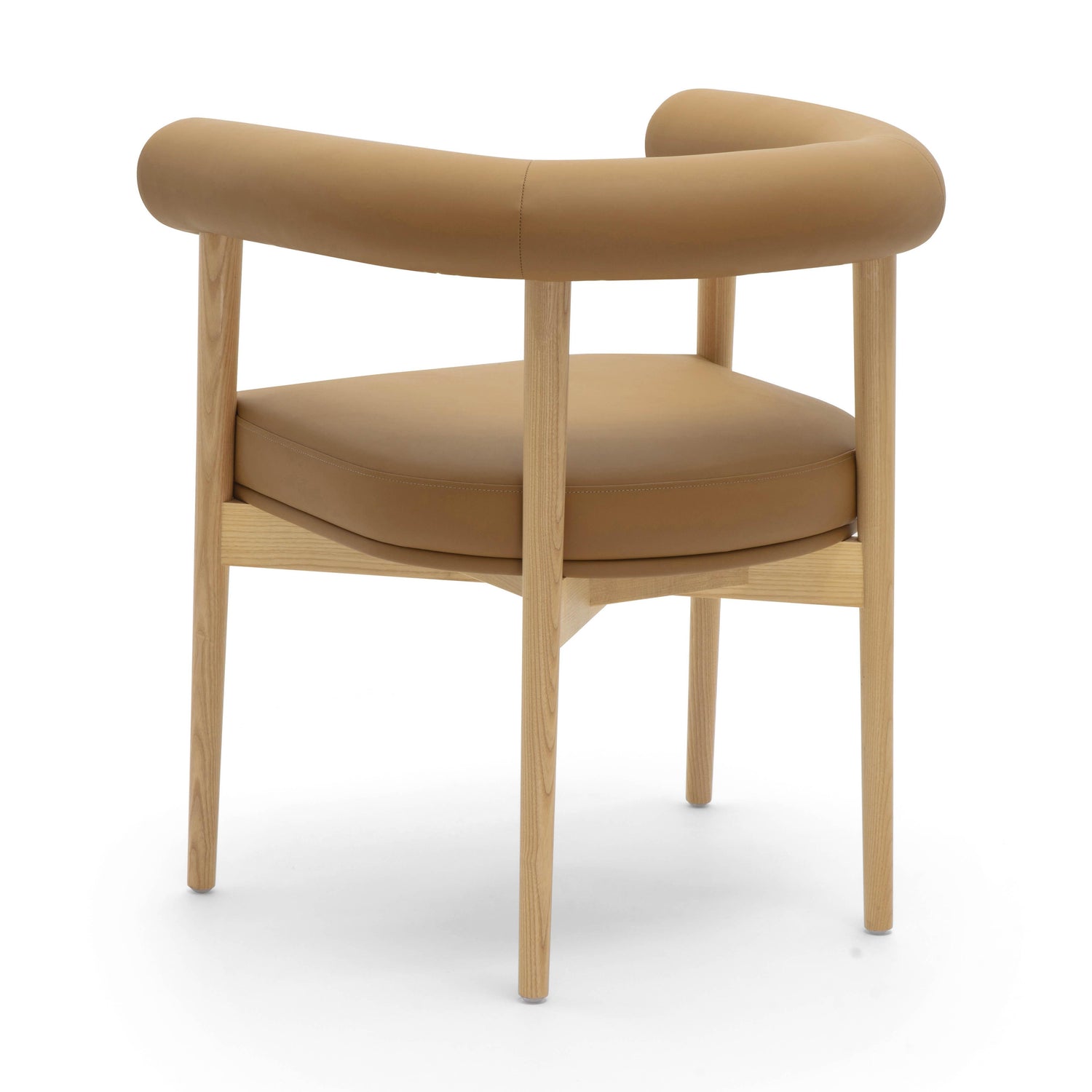 Spara Cognac Vegan Leather Dining Chair
