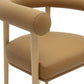 Spara Cognac Vegan Leather Dining Chair