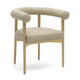 Spara Taupe Vegan Leather Dining Chair