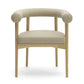 Spara Taupe Vegan Leather Dining Chair