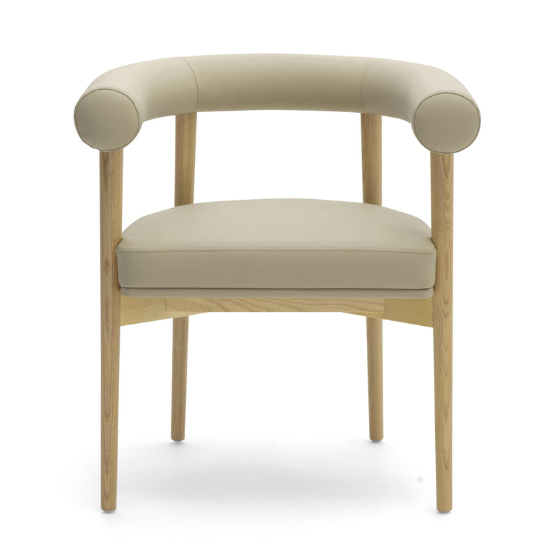 Spara Taupe Vegan Leather Dining Chair