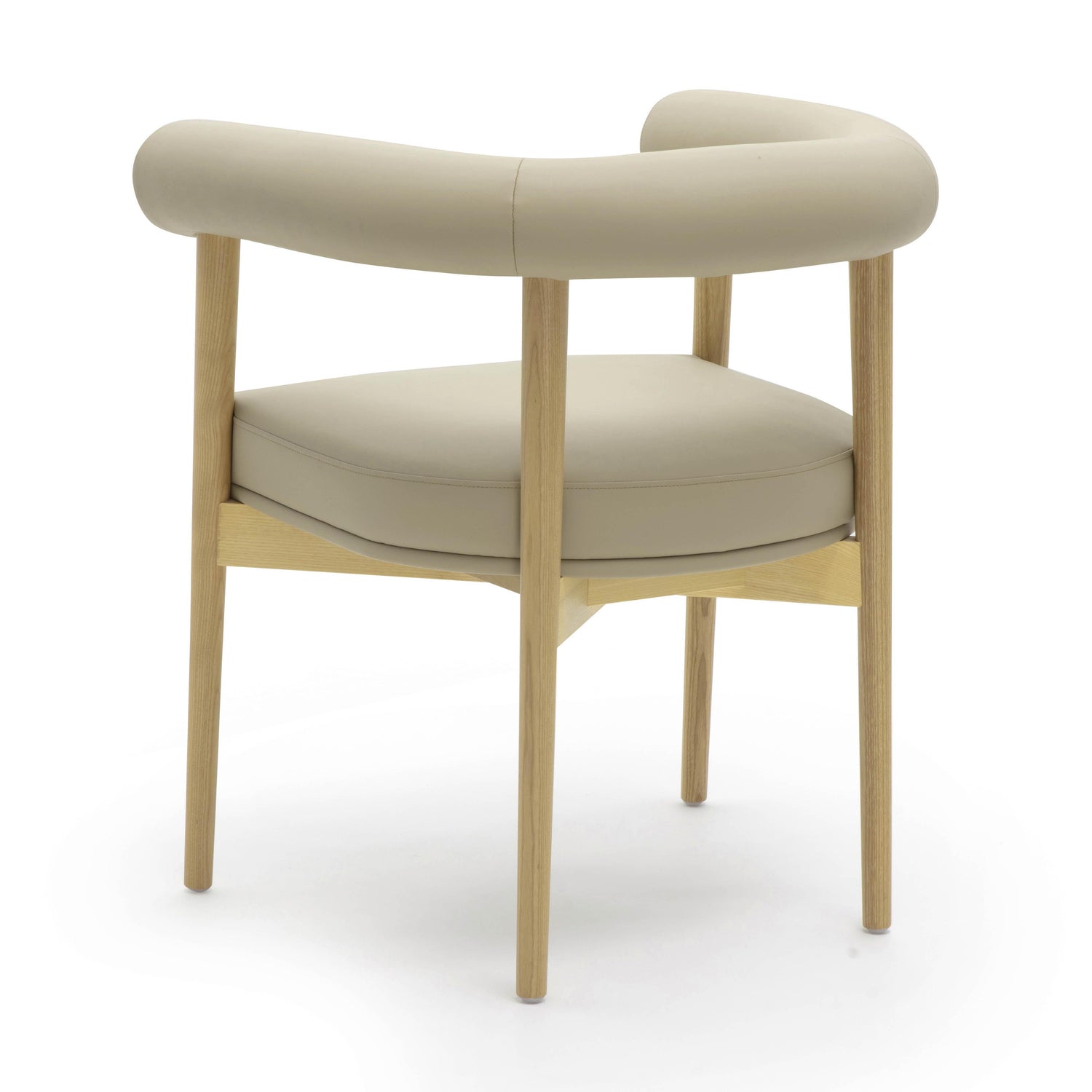 Spara Taupe Vegan Leather Dining Chair