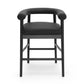 Spara Black Vegan Leather Counter Stool