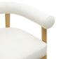 Spara White Vegan Leather Counter Stool