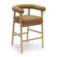 Spara Cognac Vegan Leather Counter Stool