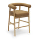 Spara Cognac Vegan Leather Counter Stool