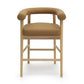 Spara Cognac Vegan Leather Counter Stool