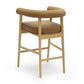 Spara Cognac Vegan Leather Counter Stool