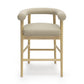 Spara Taupe Vegan Leather Counter Stool