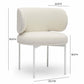 Maureen Cream Performance Upcycled Linen Dining Chair