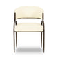 Tatum 2-Tone Performance Vegan Leather Dining Chair - Cream