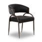 Tatum 2-Tone Performance Vegan Leather Dining Chair - Black
