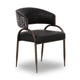 Tatum 2-Tone Performance Vegan Leather Dining Chair - Black