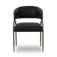 Tatum 2-Tone Performance Vegan Leather Dining Chair - Black