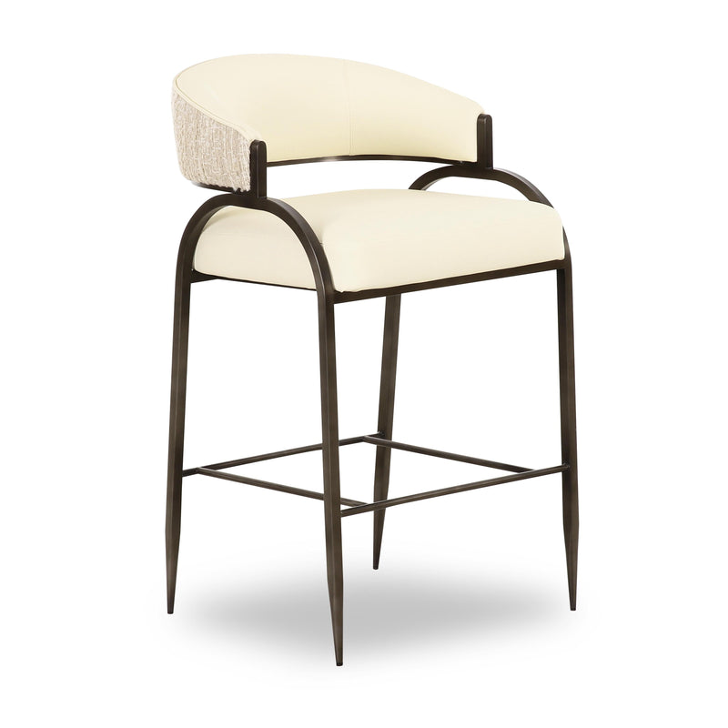 Tatum 2-Tone Performance Vegan Leather Counter Stool - Cream