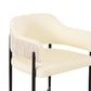 Sezanne 2-Tone Performance Vegan Leather Dining Chair - Cream