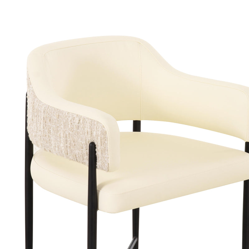 Sezanne 2-Tone Performance Vegan Leather Dining Chair - Cream