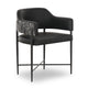 Sezanne 2-Tone Performance Vegan Leather Dining Chair - Black