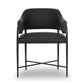 Sezanne 2-Tone Performance Vegan Leather Dining Chair - Black