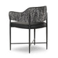 Sezanne 2-Tone Performance Vegan Leather Dining Chair - Black