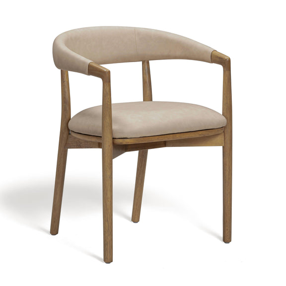 Vina Performance Vegan Leather Dining Chair - Taupe