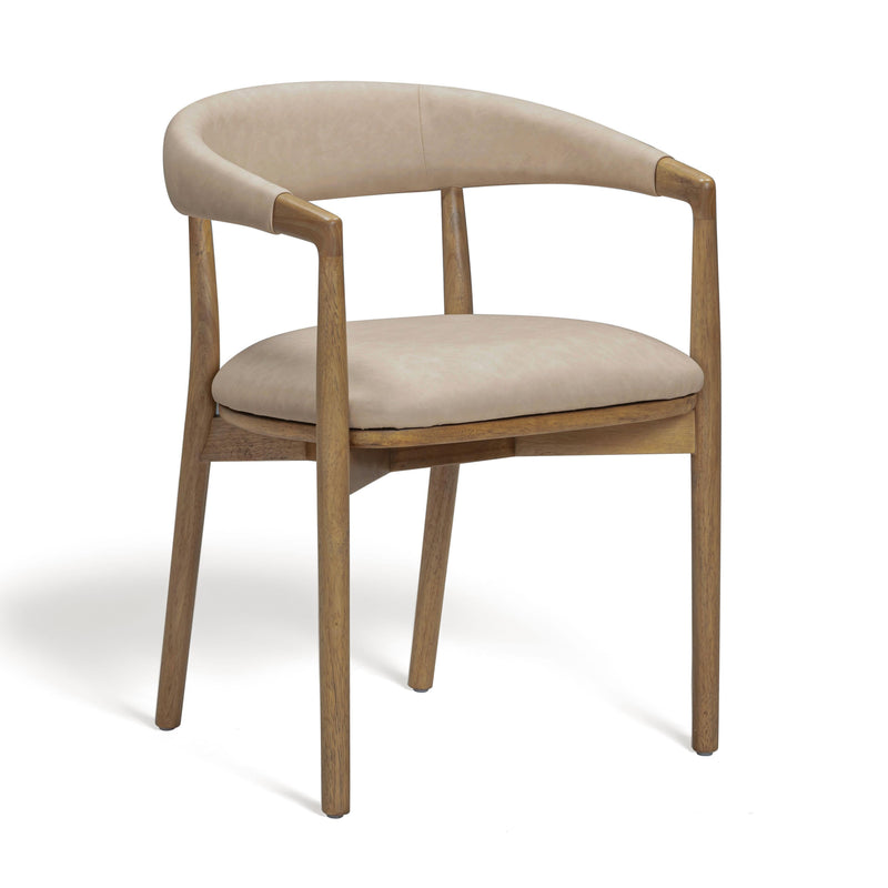 Vina Performance Vegan Leather Dining Chair - Taupe