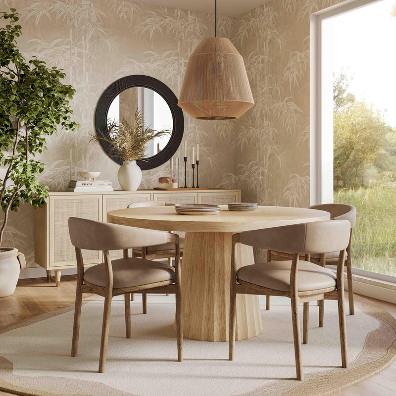 Vina Performance Vegan Leather Dining Chair - Taupe
