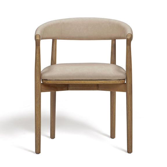 Vina Performance Vegan Leather Dining Chair - Taupe