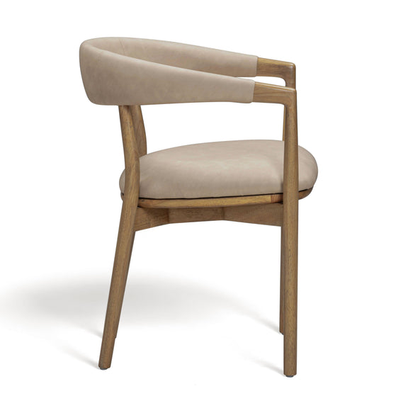 Vina Performance Vegan Leather Dining Chair - Taupe