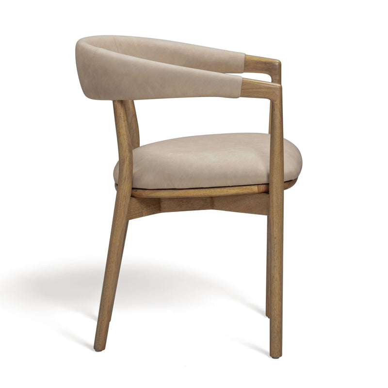 Vina Performance Vegan Leather Dining Chair - Taupe