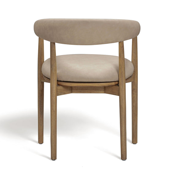 Vina Performance Vegan Leather Dining Chair - Taupe