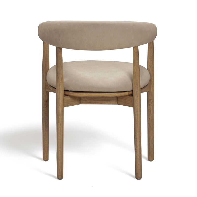 Vina Performance Vegan Leather Dining Chair - Taupe