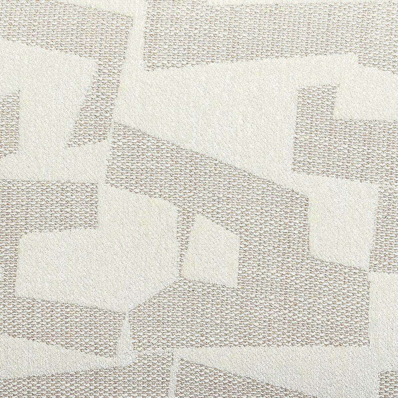 Tatum Cream 2-Tone Performance Vegan Leather and Jacquard Dining Chair