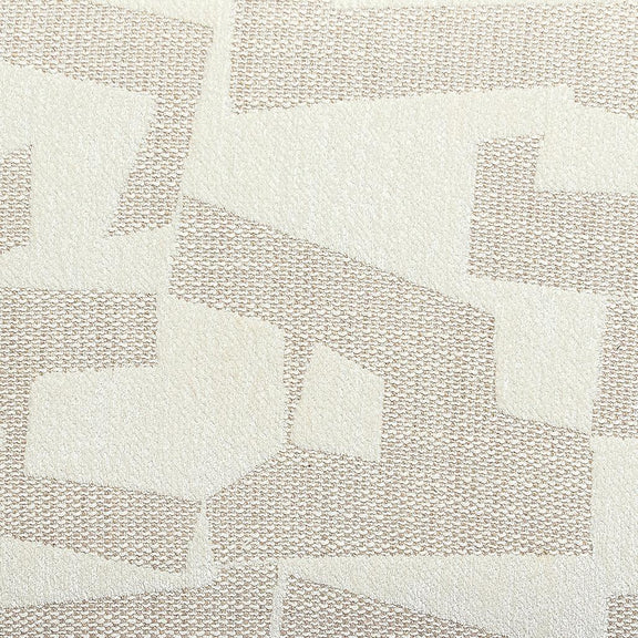 Sezanne Cream 2-Tone Performance Vegan Leather and Jacquard Dining Chair