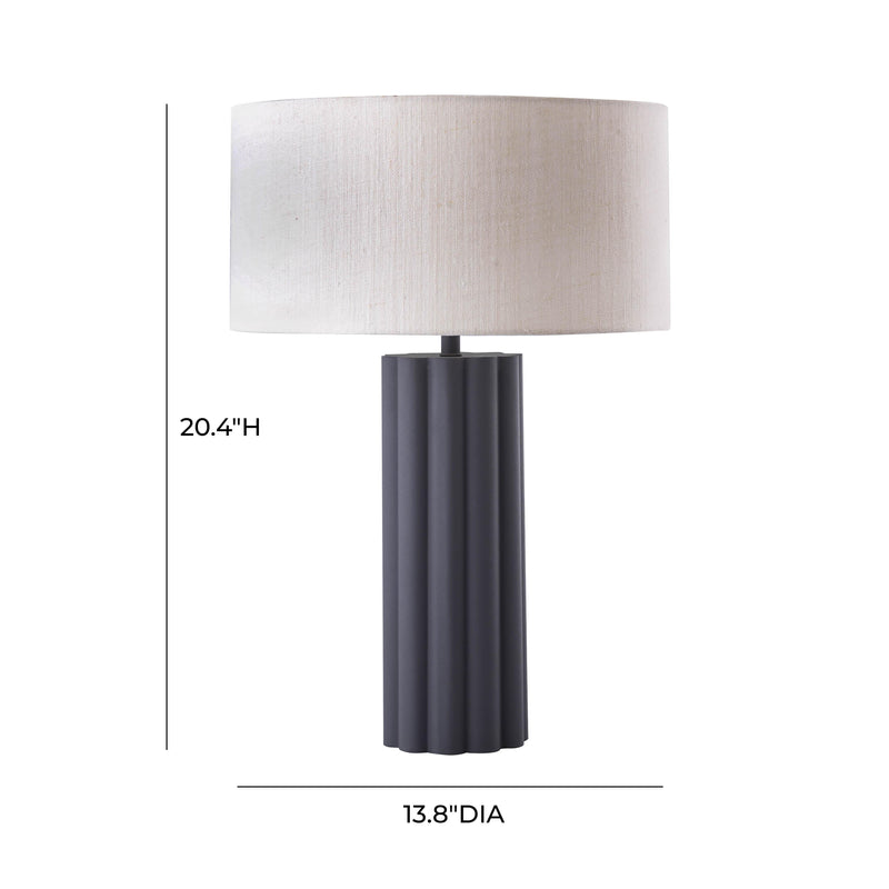 Latur Table Lamp - Grey/White