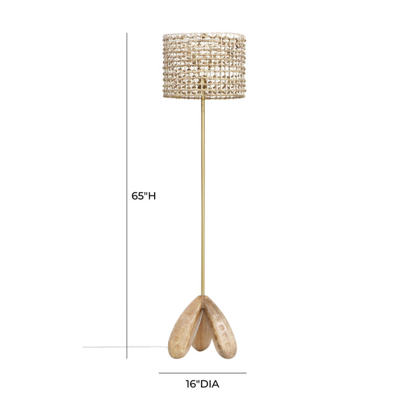 Alondra Wooden Floor Lamp