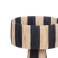 Shelby Raffia Table Lamp - Black/Natural