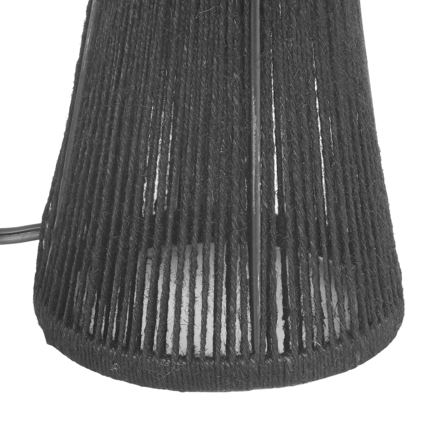 Oddy Black Jute Table Lamp