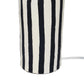 Maiori Black Striped Papier Mache Table Lamp