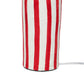 Maiori Red Striped Papier Mache Table Lamp