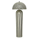 Maiori Black Striped Papier Mache Floor Lamp