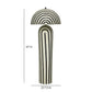 Maiori Black Striped Papier Mache Floor Lamp