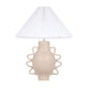 Hazza Cream Pleated Table Lamp