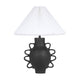 Hazza Black Pleated Table Lamp