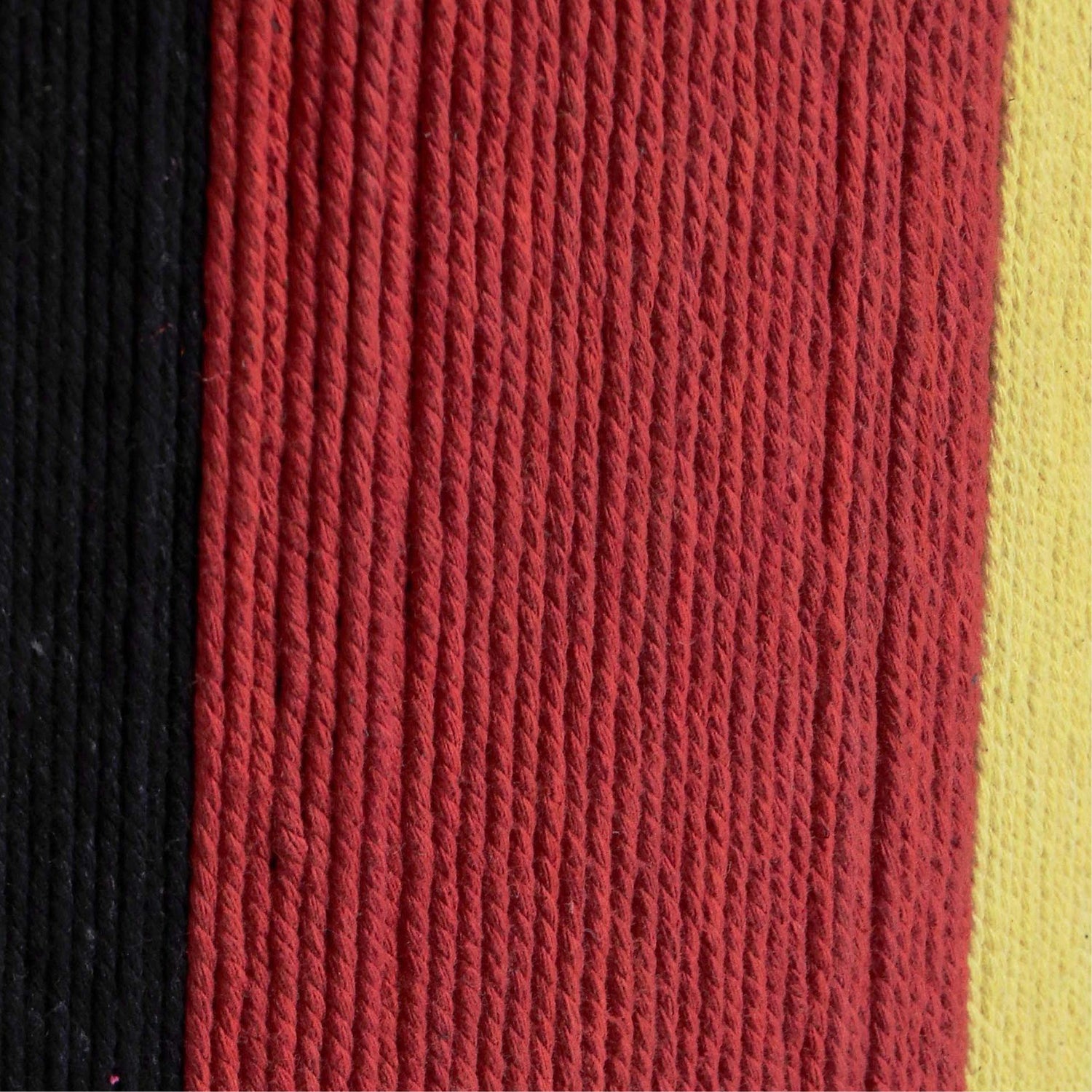 Guinevere Red and Yellow Striped Cotton Table Lamp